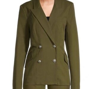 Derek Lam Olive Double-Breasted Blazer - Brand New Condition